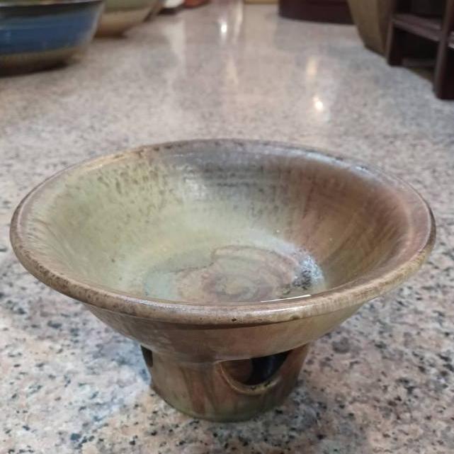 【娟兒藝品】黑圓型造型陶瓷花器✔物品槽✔展示✔藝術品-細節圖2