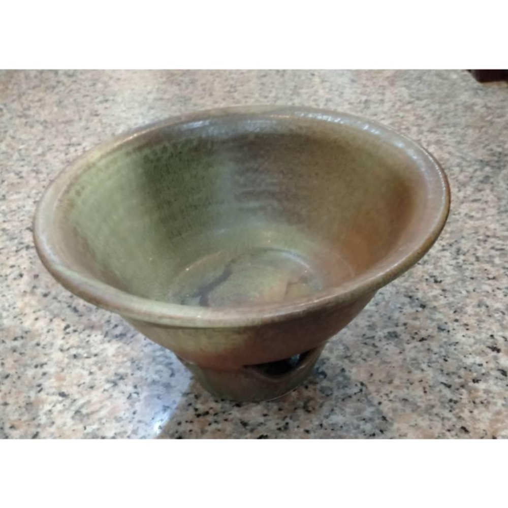 【娟兒藝品】黑圓型造型陶瓷花器✔物品槽✔展示✔藝術品-細節圖4