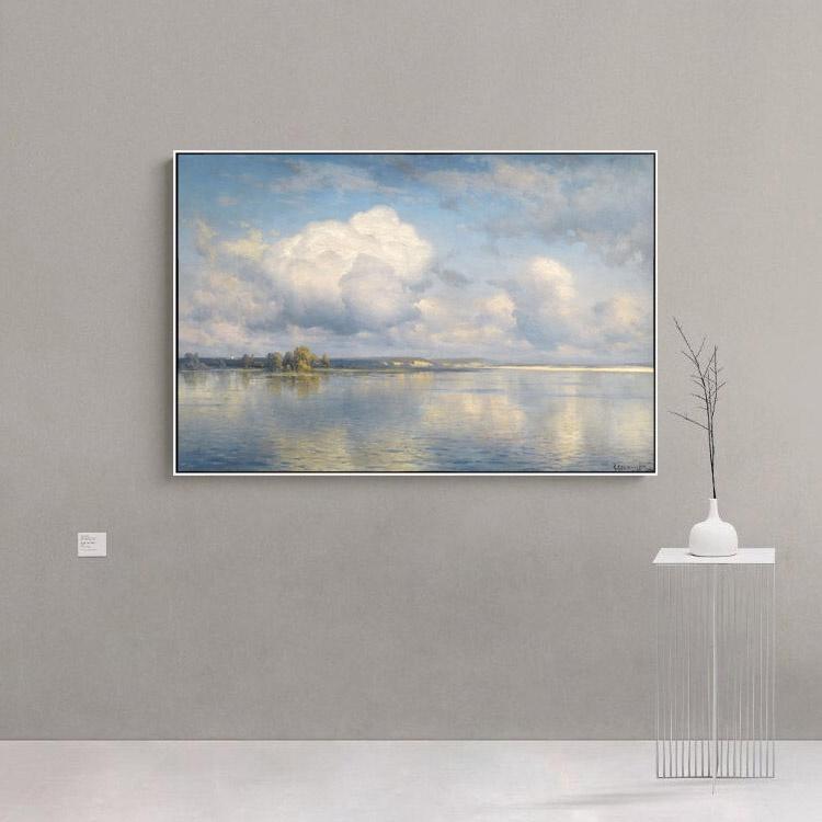 【娟兒藝品】天空之境畫作 ✔油畫類✔特殊印刷✔高質感✔油畫布-細節圖5