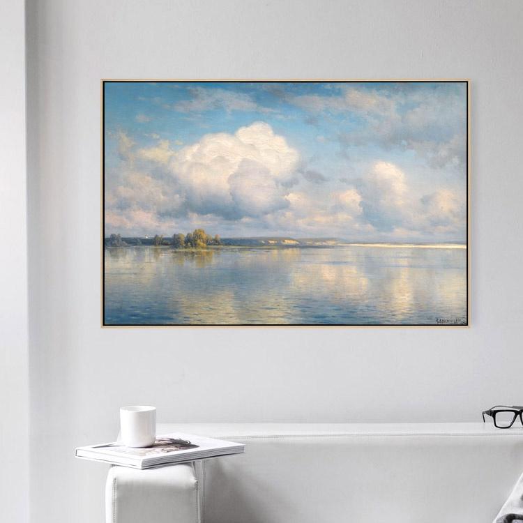 【娟兒藝品】天空之境畫作 ✔油畫類✔特殊印刷✔高質感✔油畫布-細節圖6