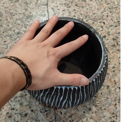 白紋花器✔展示✔藝術品✔造型盆✔盆栽-細節圖2