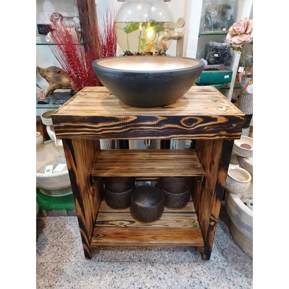 【娟兒藝品(現貨)】如魚得水洗手盆(組)木座 ✔物品槽✔展示✔藝術品✔洗手台-細節圖3