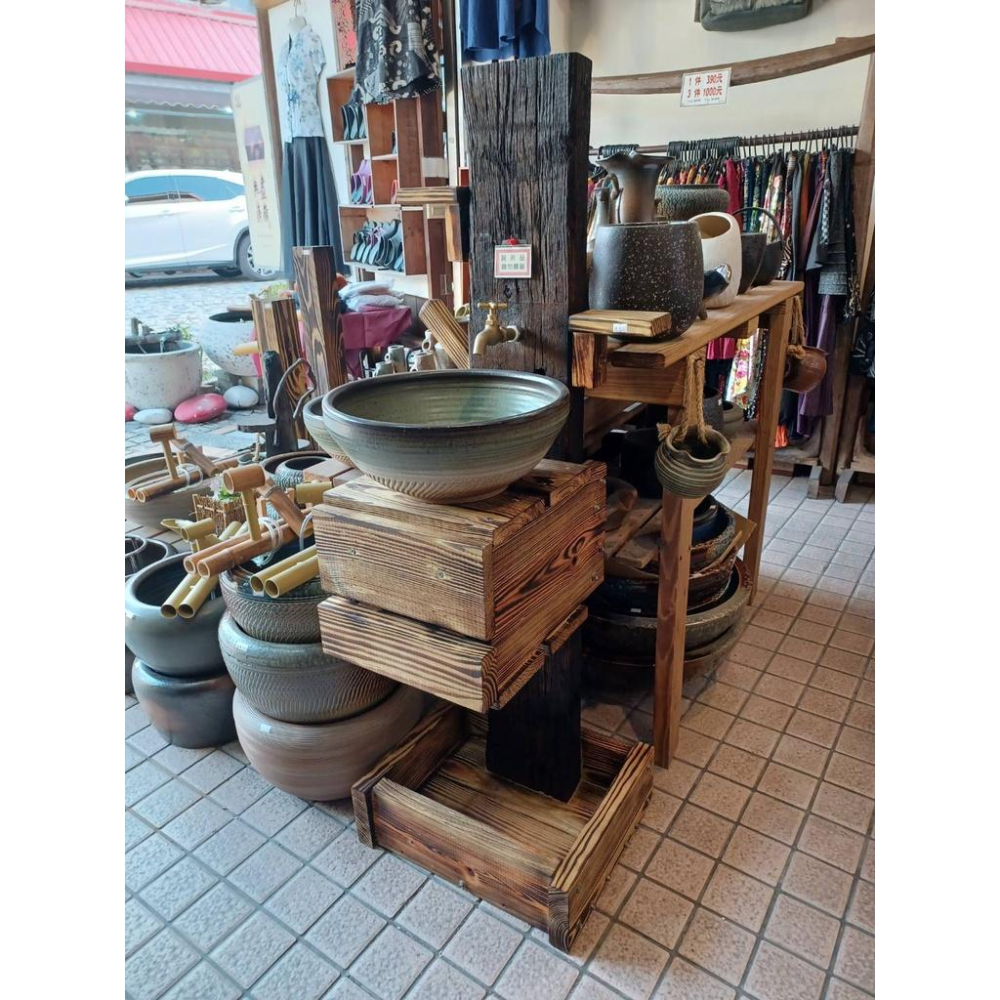 【娟兒藝品(現貨)】如魚得水洗手盆(組)木座 ✔物品槽✔展示✔藝術品✔洗手台-細節圖5