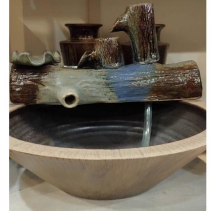 【娟兒藝品】木質流水瓷器✔物品槽✔展示✔藝術品✔洗手盆-細節圖2