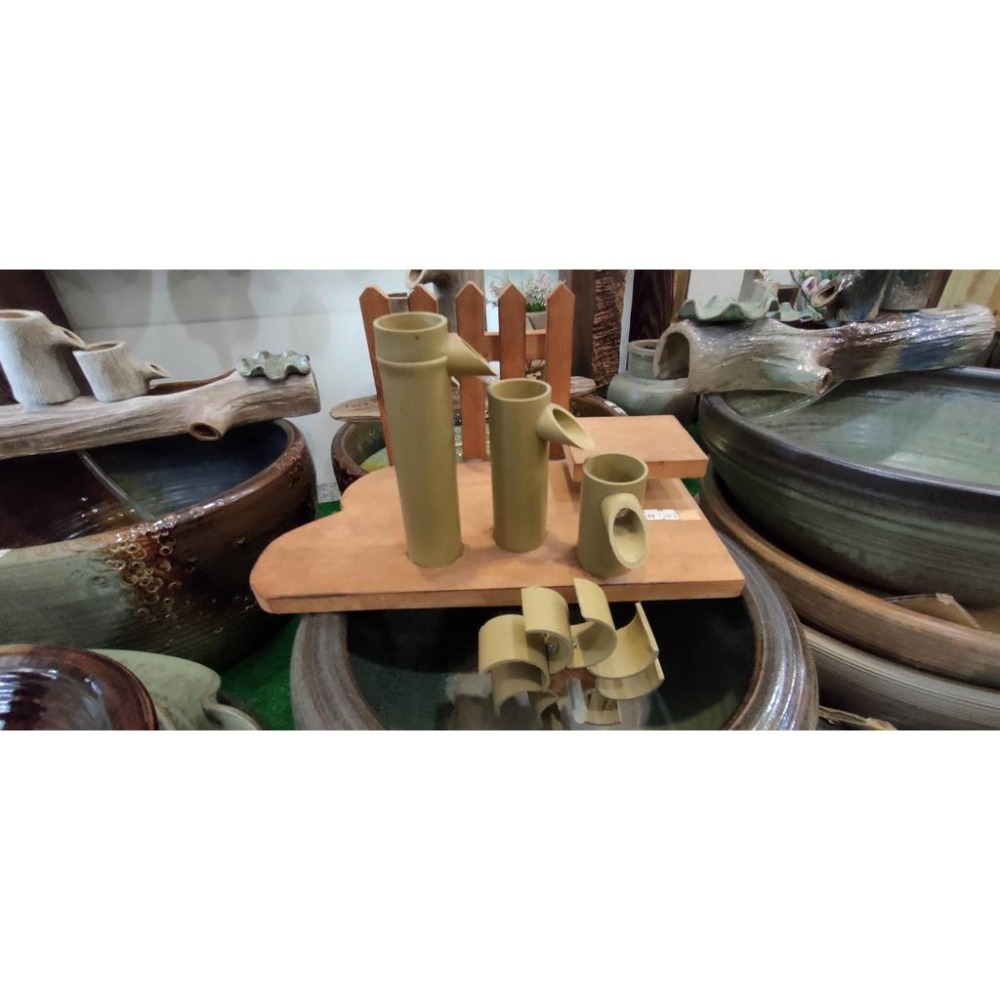 【娟兒藝品】仿竹流水器✔物品槽✔展示✔藝術品✔流水✔招財✔風水✔創業✔財源滾滾✔魚缸✔開幕-細節圖2