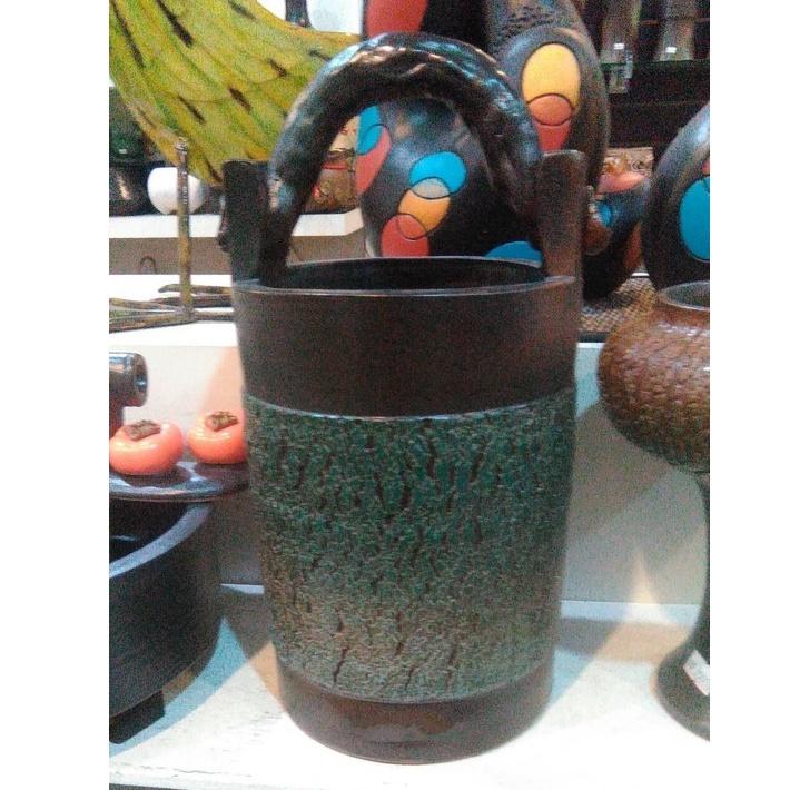 【娟兒藝品】籃紋陶瓷盆✔物品槽✔展示✔藝術品✔洗手台-細節圖2