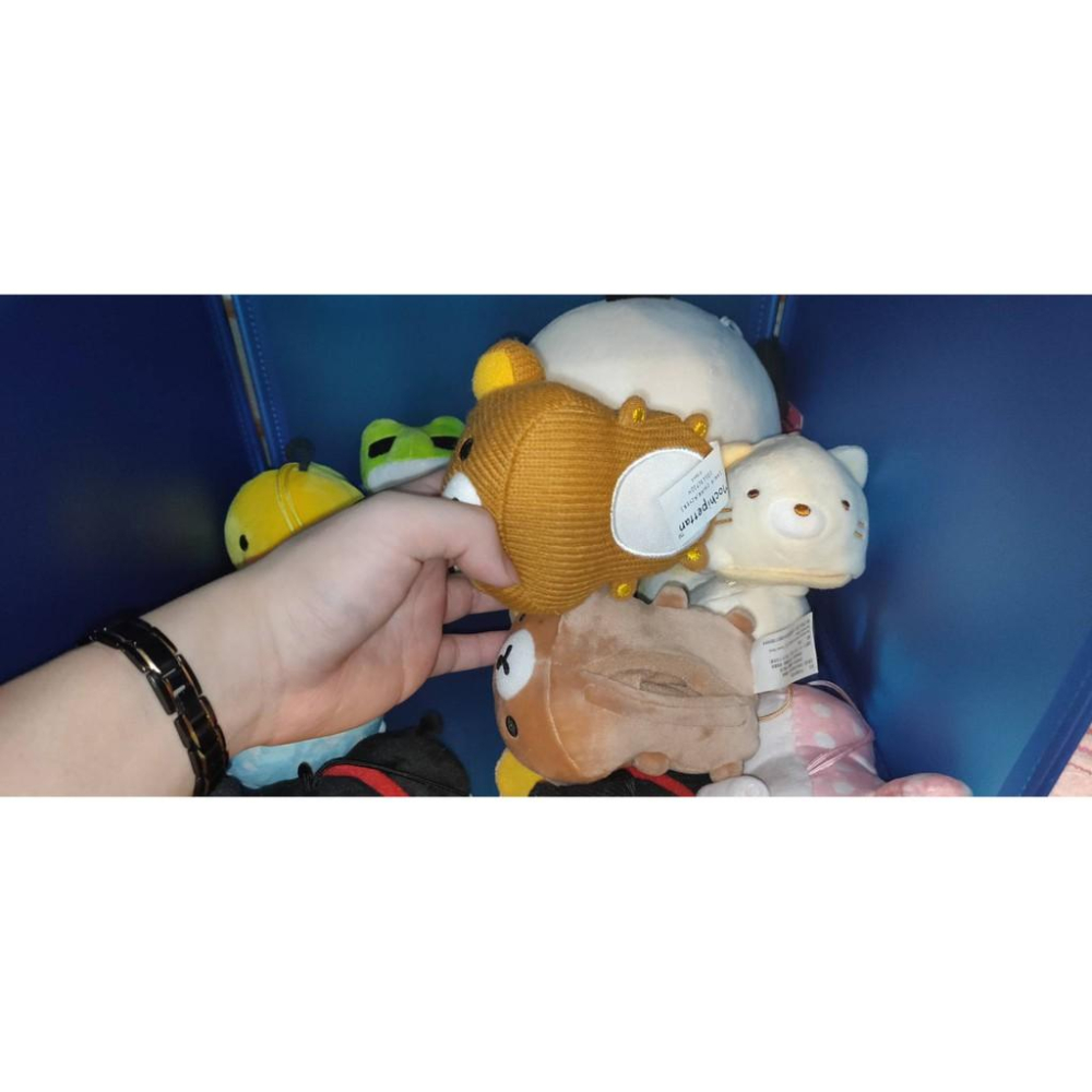 【吊飾娃娃】711正版＂白貓黑貓青蛙熊貓兔子懶懶熊鯨魚鴨子-細節圖7