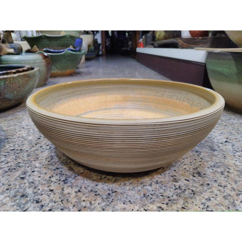 【娟兒藝品】木紋洗手盆陶瓷器✔泡腳盆✔展示✔藝術品✔洗手台-細節圖2