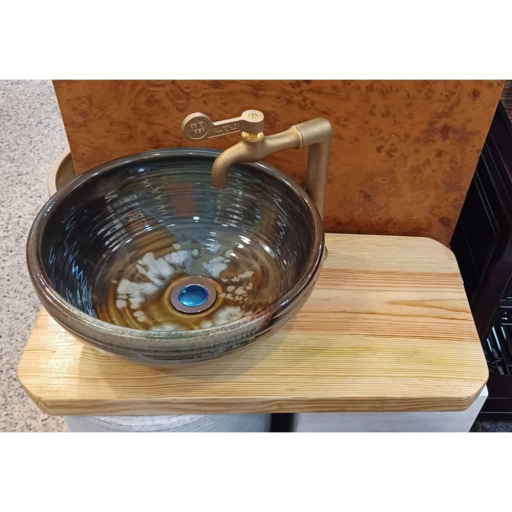【娟兒藝品(訂製)】古澀南方松木座 ✔物品槽✔展示✔藝術品✔洗手台-細節圖4