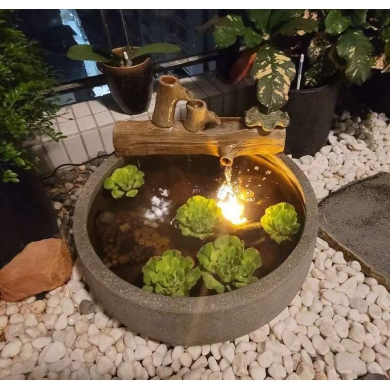 【娟兒藝品】伐木心境流水器。 (流水盆使用)/萬用流水器 台灣手工製作-細節圖2