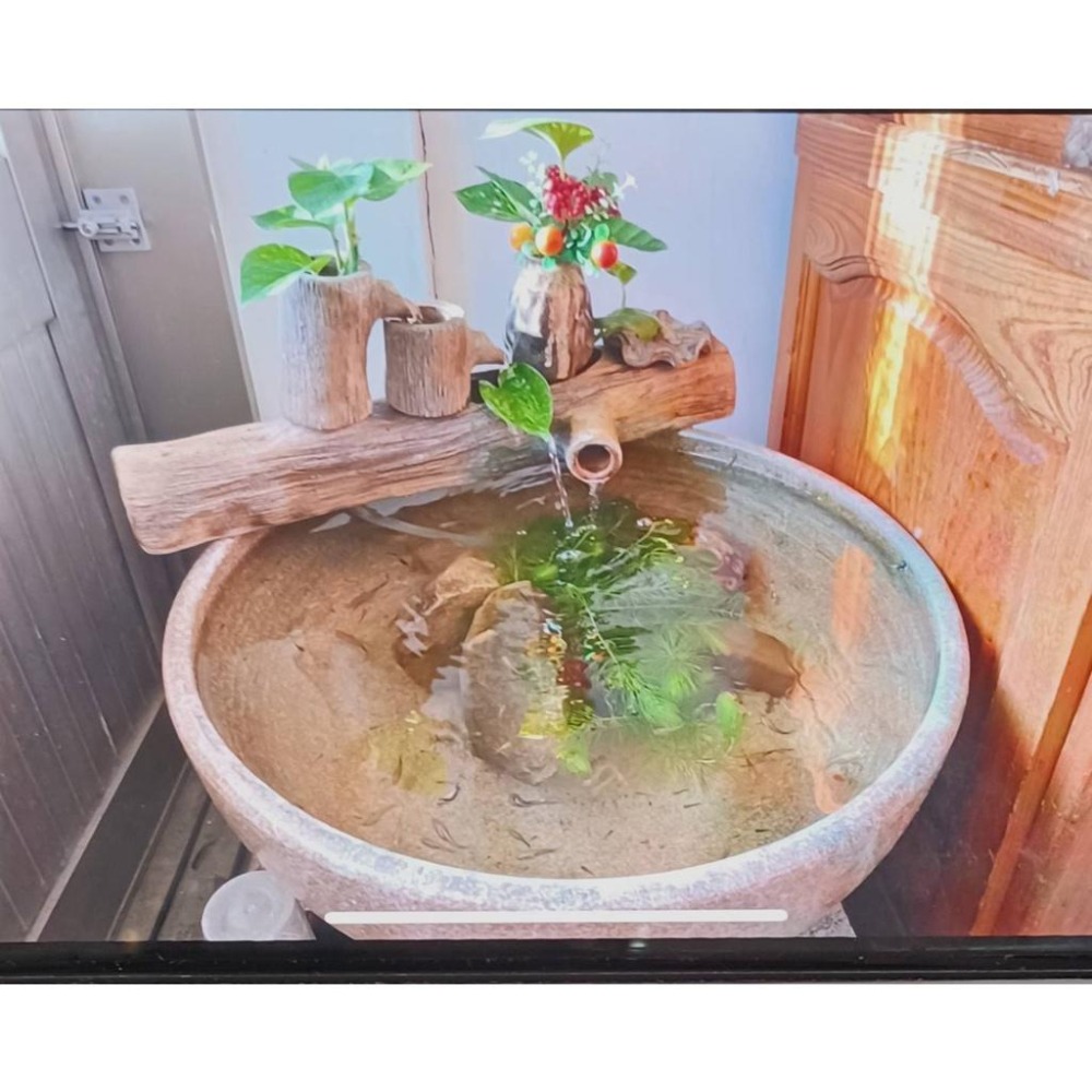 【娟兒藝品】伐木心境流水器。 (流水盆使用)/萬用流水器 台灣手工製作-細節圖3