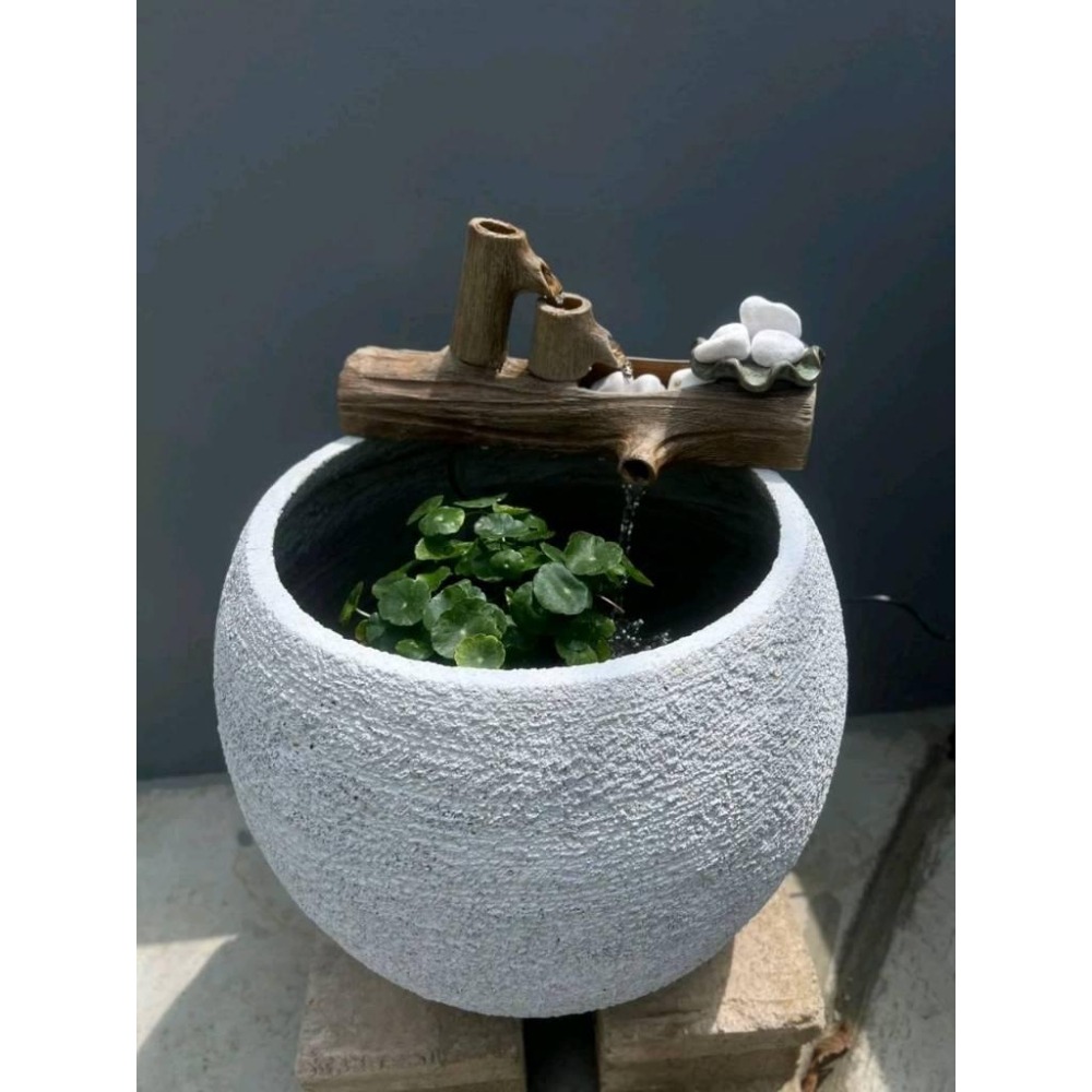 【娟兒藝品】伐木心境流水器。 (流水盆使用)/萬用流水器 台灣手工製作-細節圖6