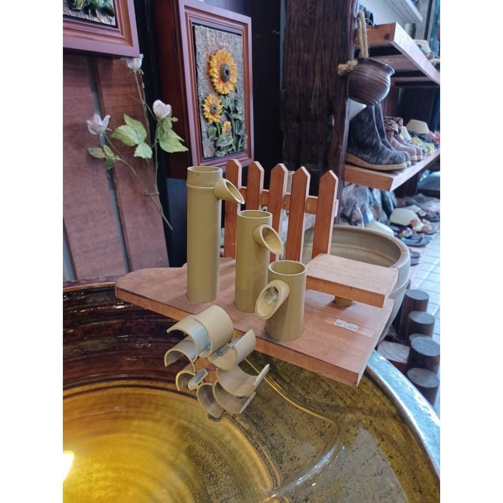 【娟兒藝品】仿竹流水器✔物品槽✔展示✔藝術品✔流水✔招財✔風水✔創業✔財源滾滾✔魚缸✔開幕-細節圖4