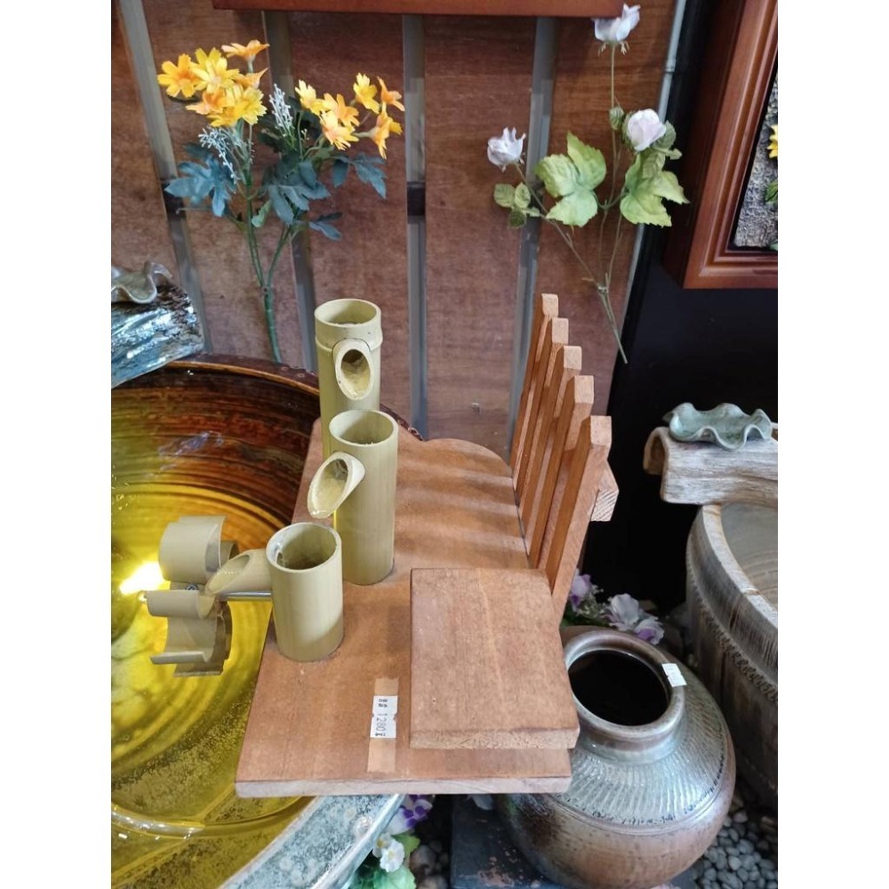【娟兒藝品】仿竹流水器✔物品槽✔展示✔藝術品✔流水✔招財✔風水✔創業✔財源滾滾✔魚缸✔開幕-細節圖5