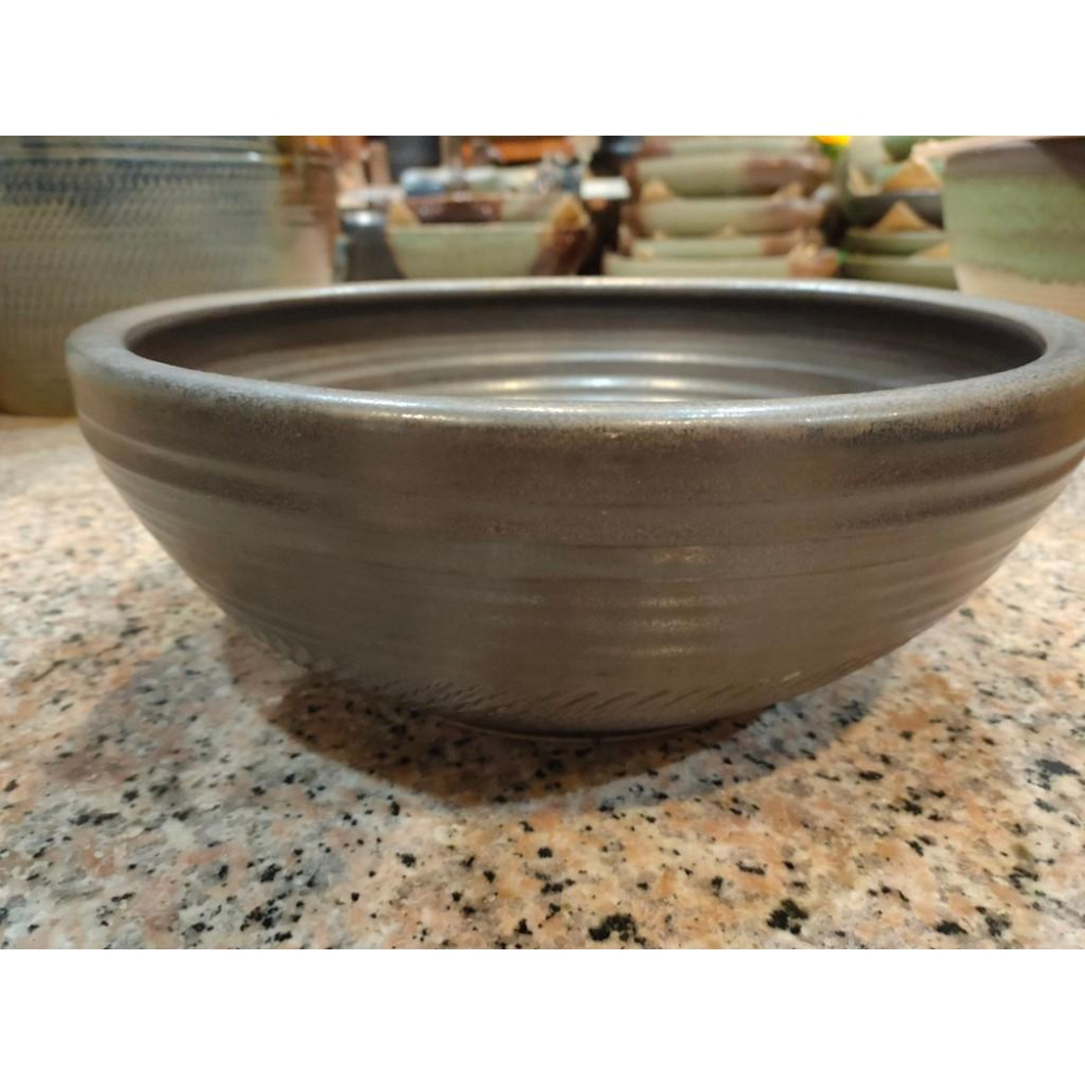 【娟兒藝品】咖啡黑手盆陶瓷器✔物品槽✔展示✔藝術品✔洗手台-細節圖2