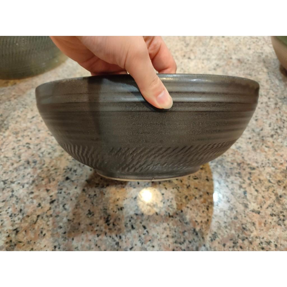【娟兒藝品】咖啡黑手盆陶瓷器✔物品槽✔展示✔藝術品✔洗手台-細節圖3