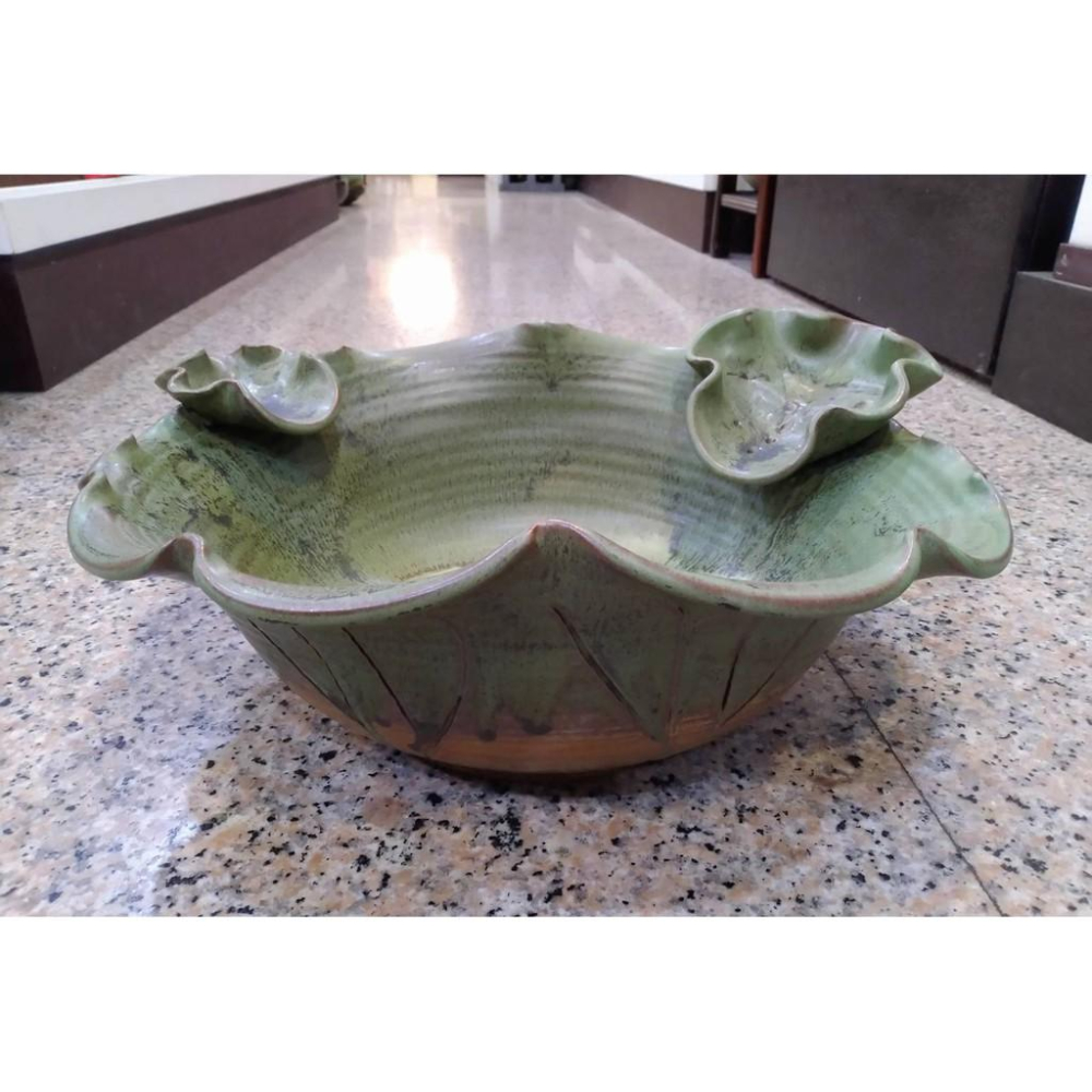 【娟兒藝品】花型手盆陶瓷器✔物品槽✔展示✔藝術品✔洗手台-細節圖2