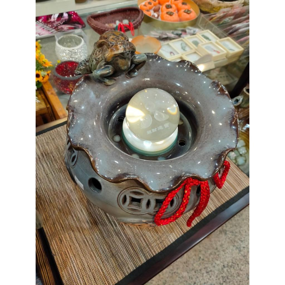 【娟兒藝品】招財蛙流水組 ✔物品槽✔展示✔藝術品✔洗手台✔招財✔風水✔創業✔財源滾滾✔魚缸✔開幕-細節圖2