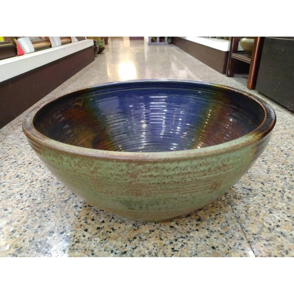 【娟兒藝品】三色流水、泡腳盆陶瓷器✔物品槽✔展示✔藝術品✔洗手台-細節圖2