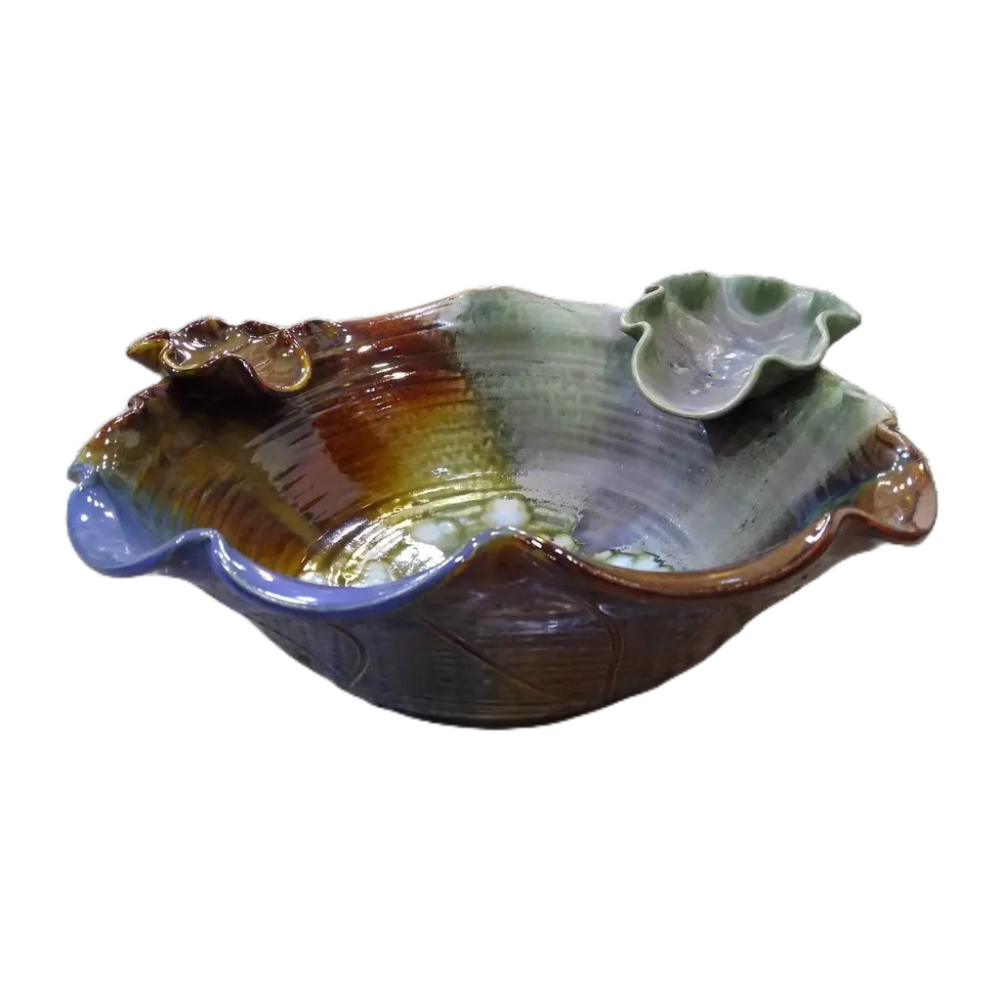 【娟兒藝品】三彩手盆陶瓷器✔物品槽✔展示✔藝術品✔洗手台-細節圖2