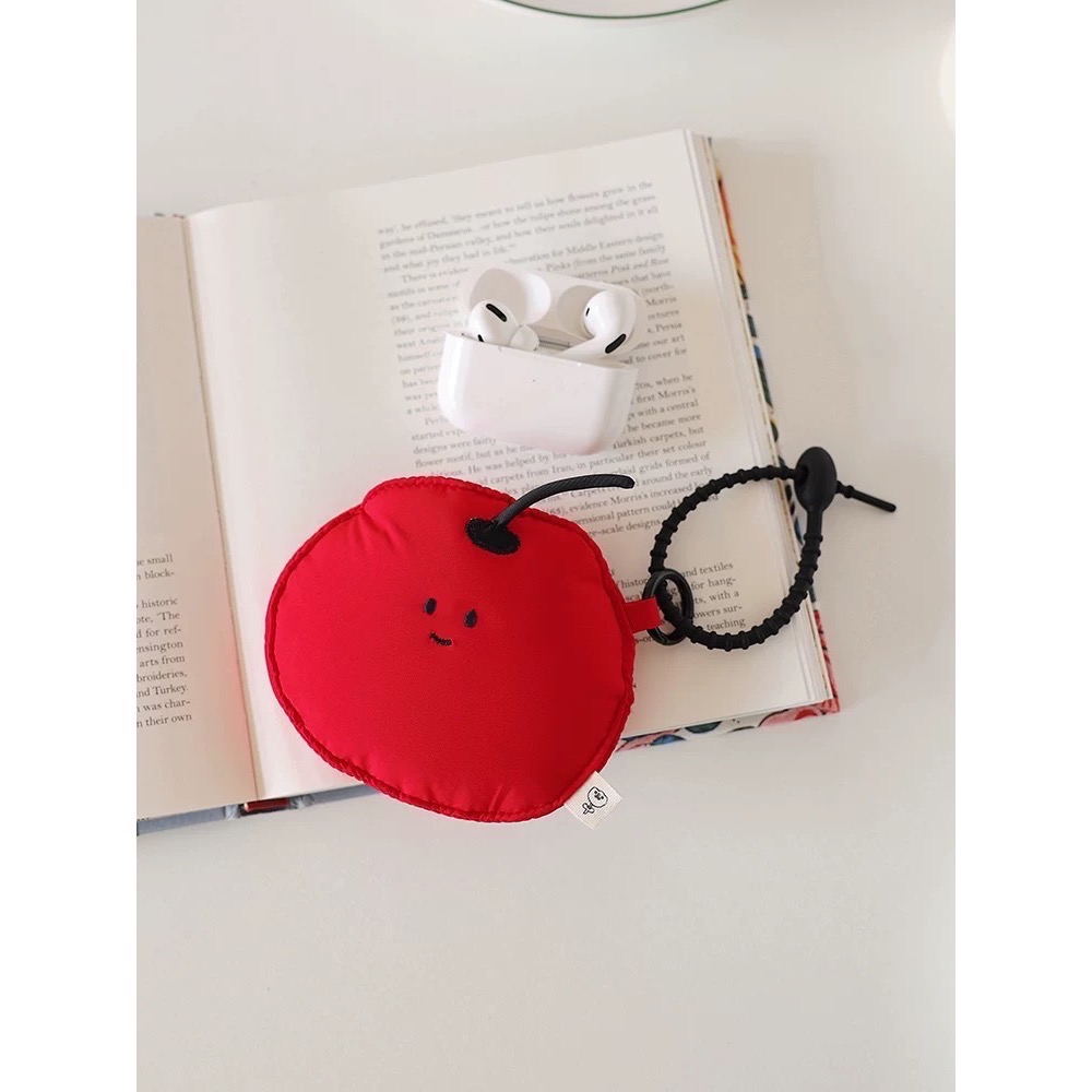 ins風可愛水果防摔耳機包 蘋果 橘子 青蘋果 AirPods收納包 AirPods耳機包-細節圖4