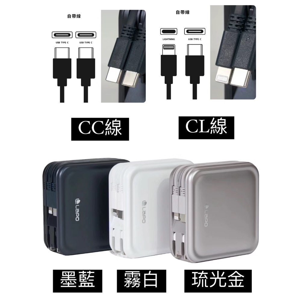 LaPO 3代 超進化八合一 10000mAh 無線快充行動電源-細節圖3