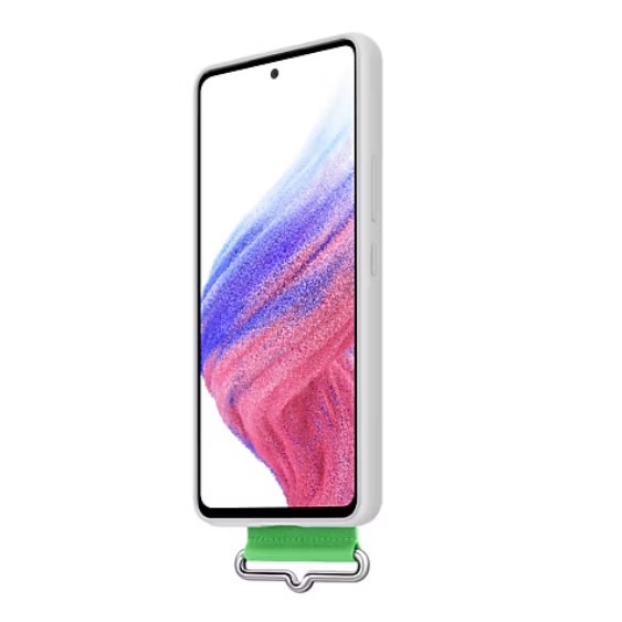 SAMSUNG Galaxy A53 5G 白色 原廠矽膠薄型背蓋(附指環帶) EF-GA536-細節圖2