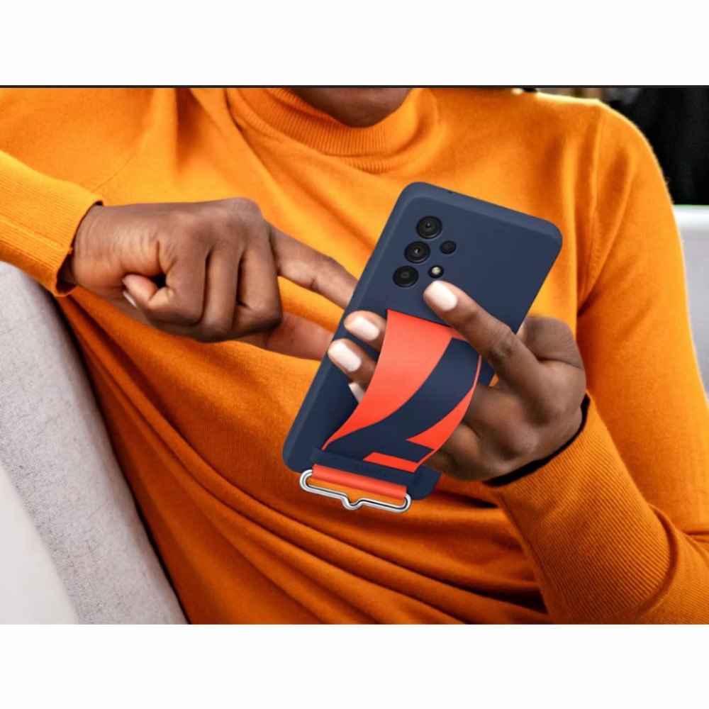 SAMSUNG Galaxy A53 5G 白色 原廠矽膠薄型背蓋(附指環帶) EF-GA536-細節圖4