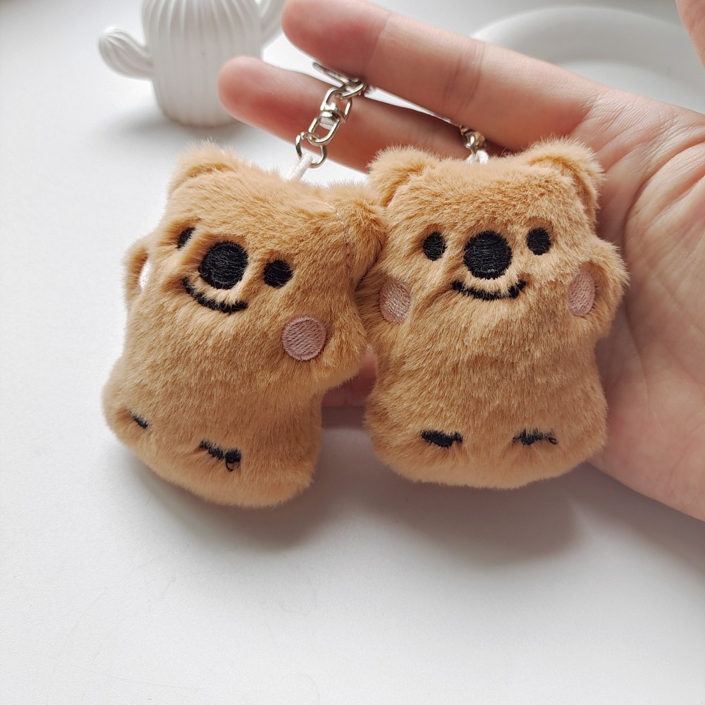 可愛小吊飾 無尾熊 公仔 小棕熊 背包掛飾 毛絨玩偶-細節圖5