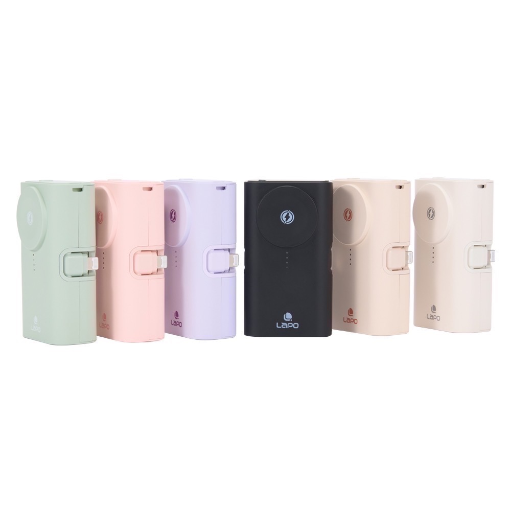 莫蘭迪綠色 LaPO 全功能快充版口袋行動電源(WT-12) apple watch 無線充電 20W 快充-細節圖2