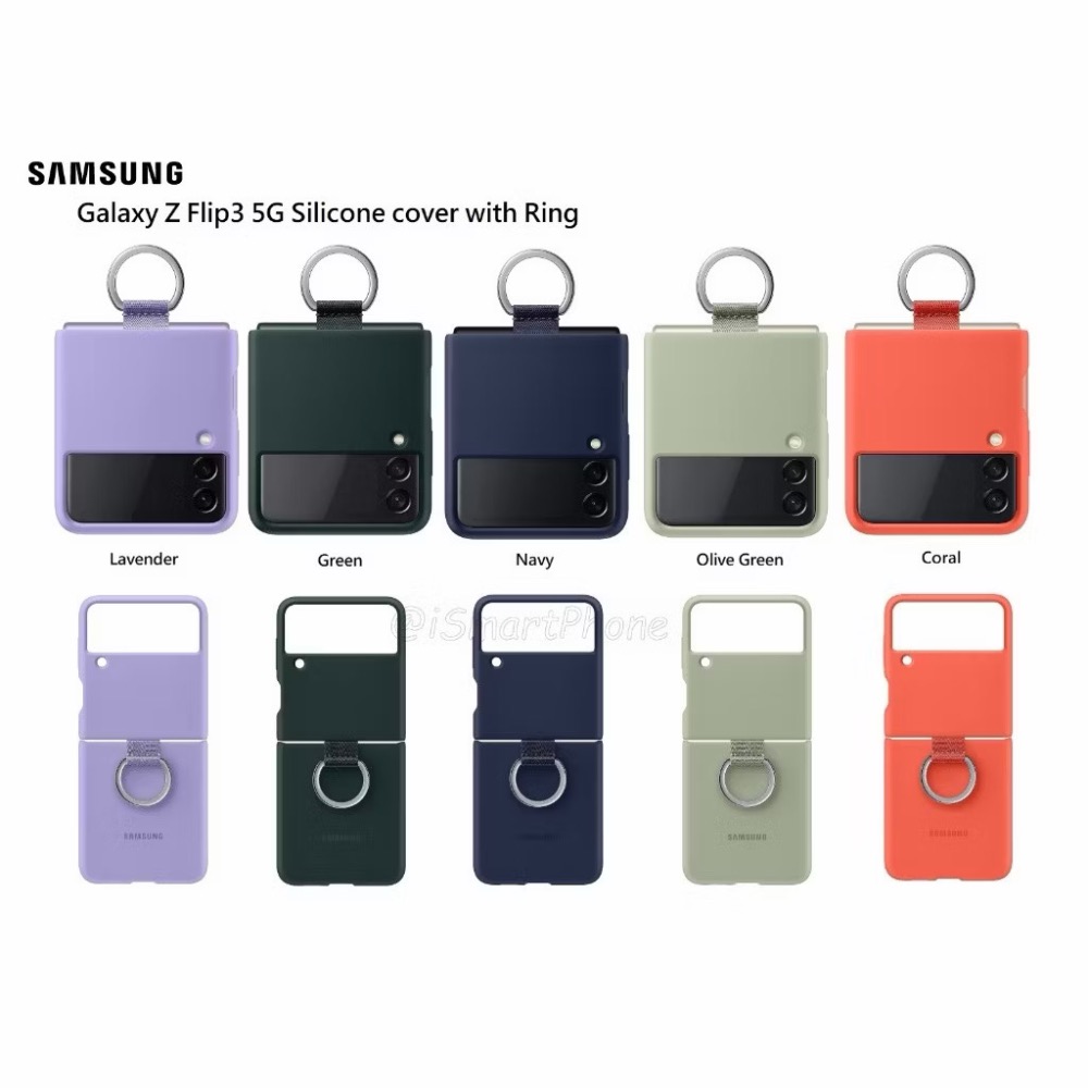 Samsung Galaxy Z Flip3 5G 原廠矽膠薄型背蓋 (墨綠色）原廠公司貨-細節圖3