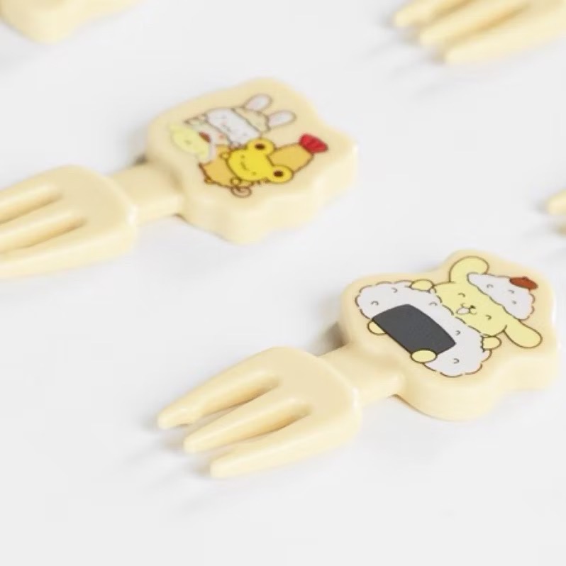 日本 三麗鷗 水果叉 （無盒子） Hello Kitty 大耳狗 美樂蒂 庫洛米 布丁狗 叉子 甜點叉 小叉子 水果叉-細節圖5