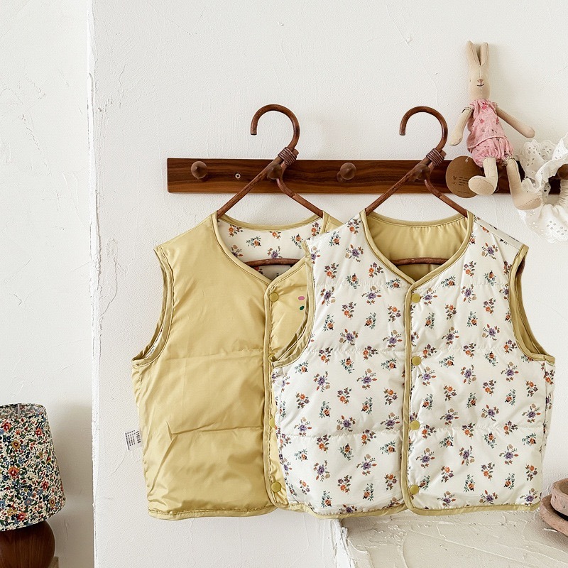 韓版 秋冬新款兒童雙面穿背心-細節圖2