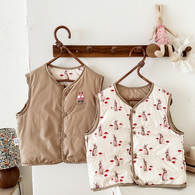 韓版 秋冬新款兒童雙面穿背心-細節圖3