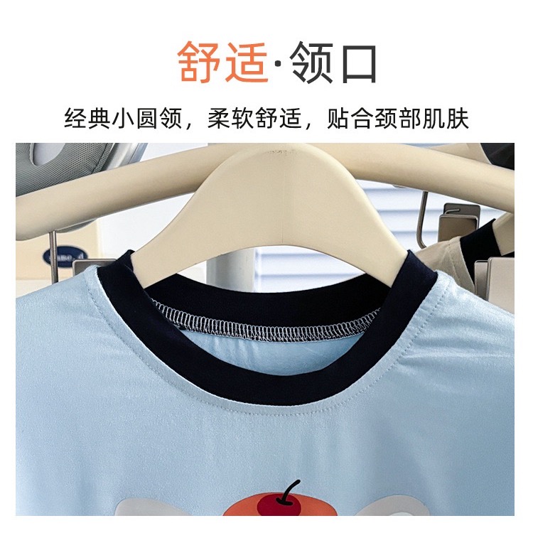 莫代爾夏季超薄短袖長褲家居服 預購-細節圖4