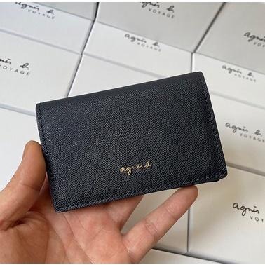 日本 agnes b 小b  小b包 日本b 質感 真皮 十字紋 防刮 零錢包 五色系 卡包 手拿包 簡約 時尚-細節圖3