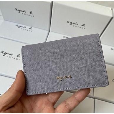 日本 agnes b 小b  小b包 日本b 質感 真皮 十字紋 防刮 零錢包 五色系 卡包 手拿包 簡約 時尚-細節圖4