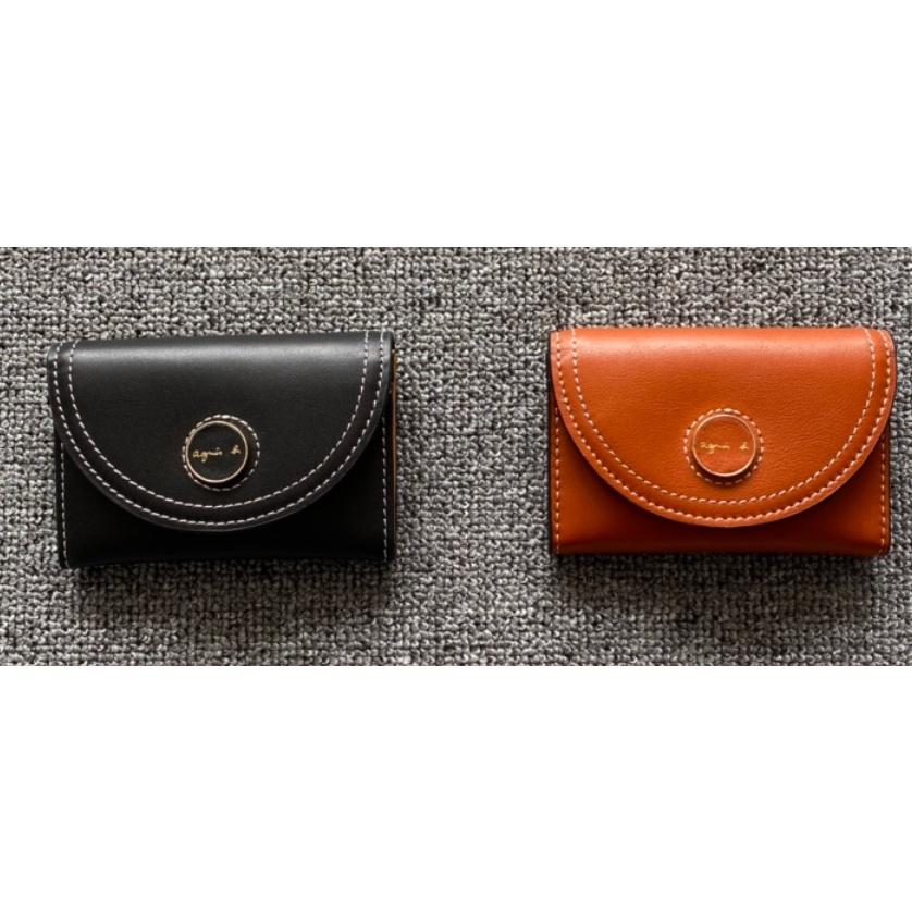 日本包 ag.b 小b包 日本b 質感 牛皮 男款 女款 黑色 焦糖色 零錢包 卡包 手拿包 鑰匙包 名片夾 證件夾-細節圖2
