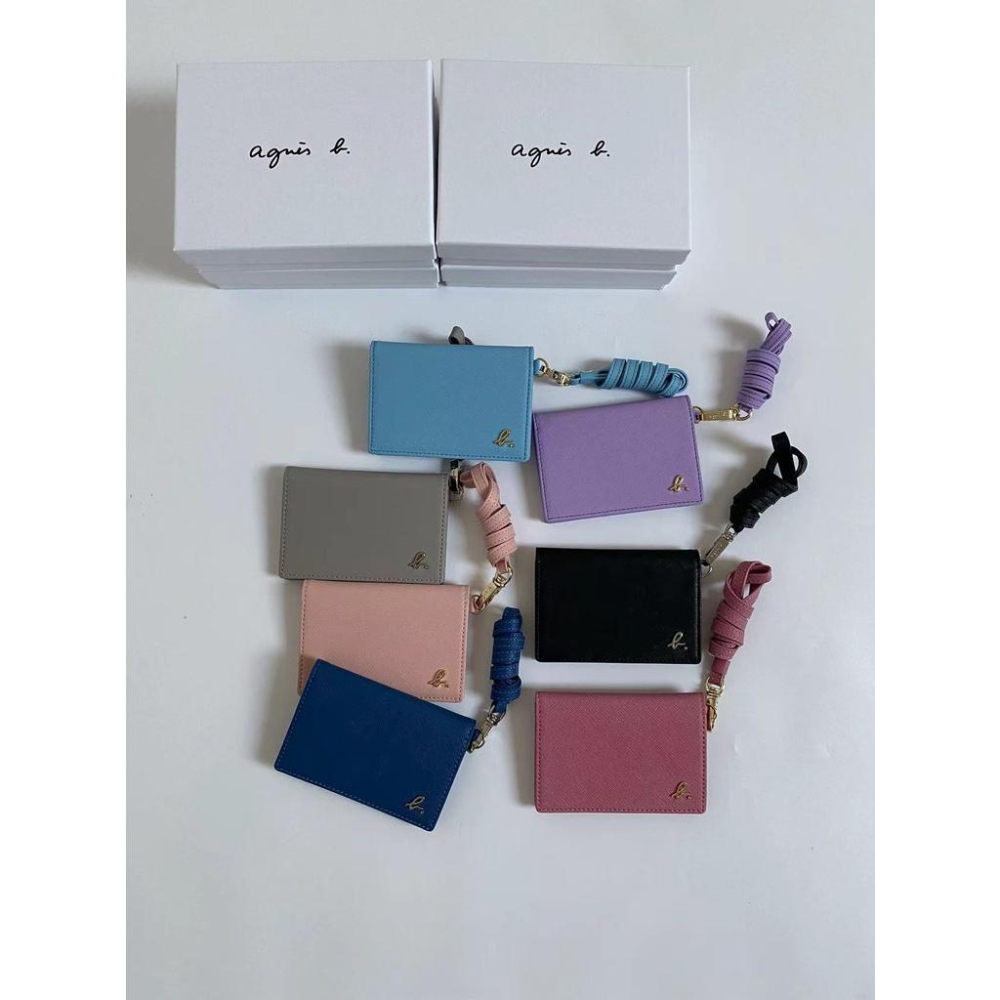 日本包 ag.b 小b包 日本b 質感 牛皮 多功能 7色 卡包 證件包 手拿包 名片 證件套 票卡夾 零錢包 簡約-細節圖2
