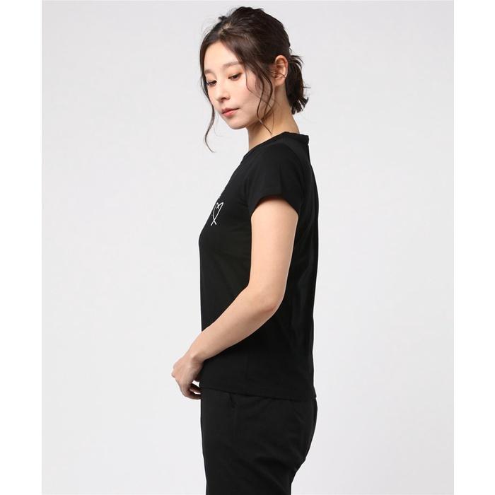 新款👫情侶 日本 ag.b 小b 日本b 經典 草寫文字 愛心 男款 女款 情侶款 白色 黑色 純棉短袖 短袖 T恤-細節圖3