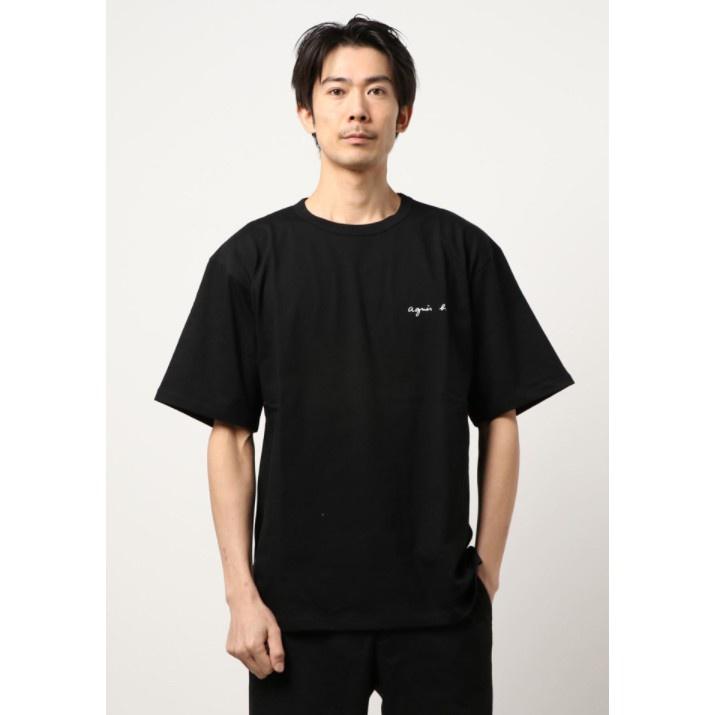 新款👫情侶 日本 ag.b 小b 日本b 經典 草寫字母小LOGO 男款 女款 情侶款 3色 純棉短袖 短袖 T恤-細節圖3