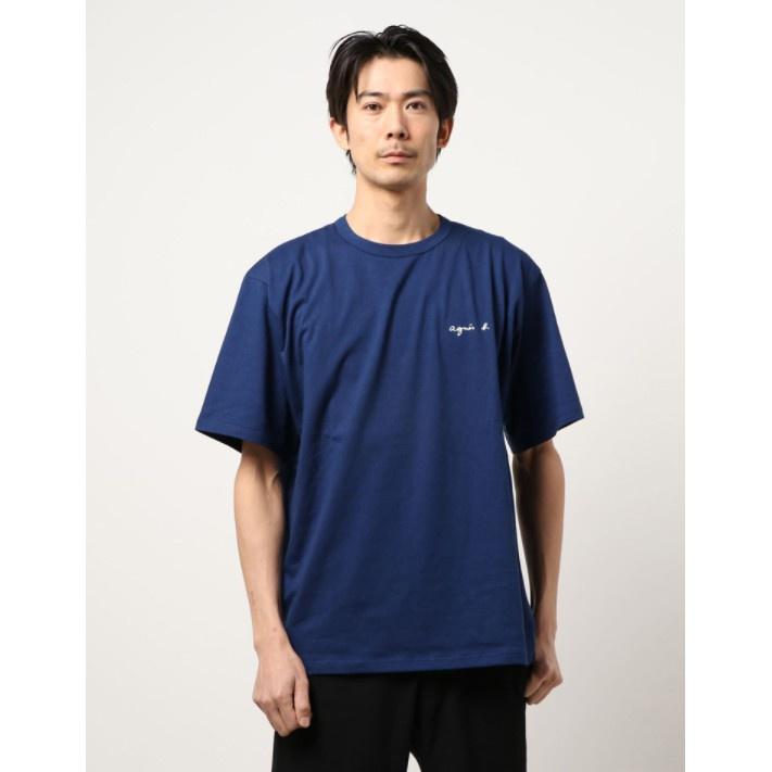 新款👫情侶 日本 ag.b 小b 日本b 經典 草寫字母小LOGO 男款 女款 情侶款 3色 純棉短袖 短袖 T恤-細節圖4