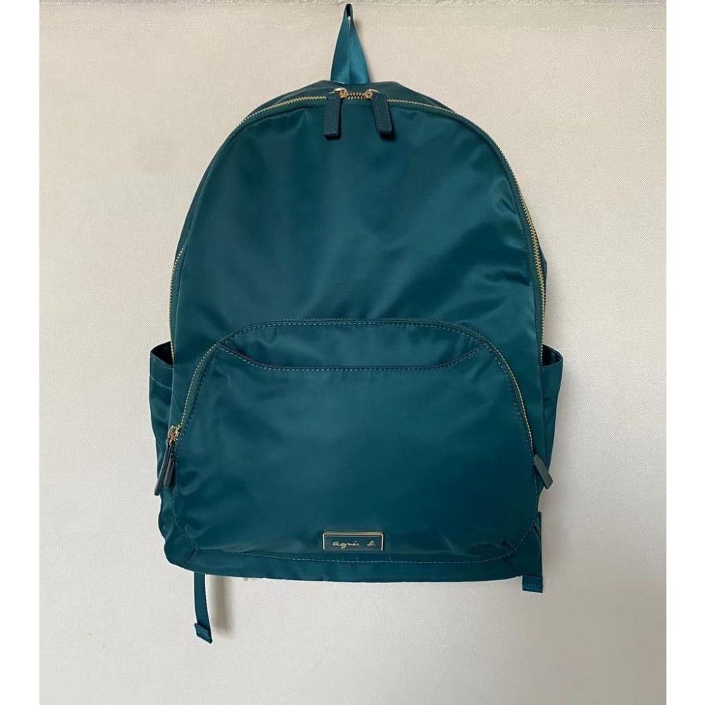 日本 agnes b 小b 小b包 日本b 經典草寫LOGO 簡約 三色 背包 後背包 雙肩包 學生包 電腦包-細節圖4