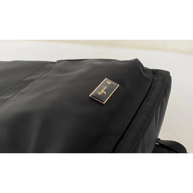 日本 agnes b 小b 小b包 日本b 經典草寫LOGO 簡約 三色 背包 後背包 雙肩包 學生包 電腦包-細節圖7