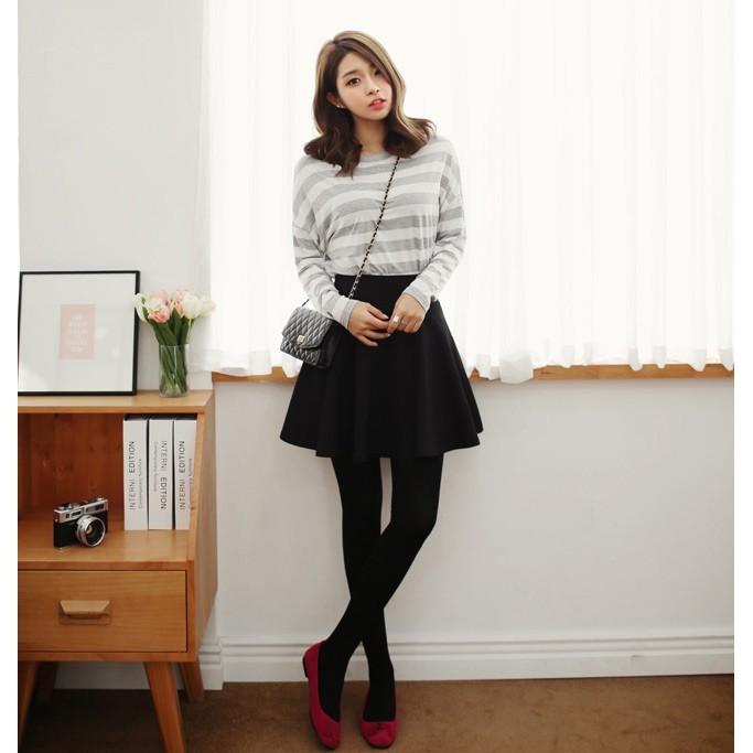 韓國製 保暖直紋針織毛褲襪-細節圖7