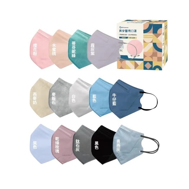 【興安】成人3D立體醫用口罩 (50入/盒)-細節圖2