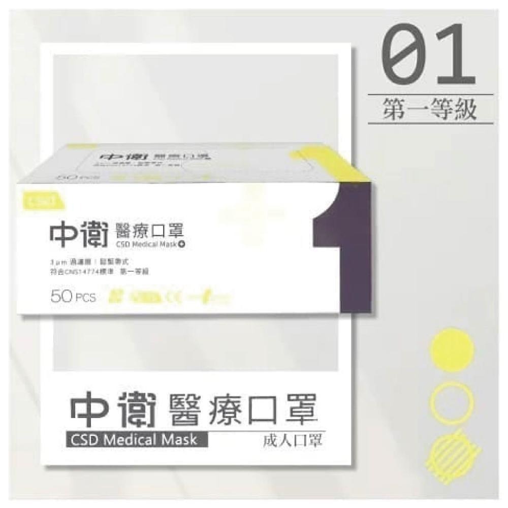 【中衛】中衛一級雙鋼印 成人/兒童 平面醫用口罩 (50入/盒)-細節圖4