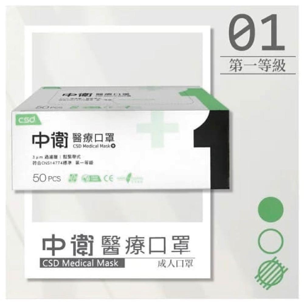 【中衛】中衛一級雙鋼印 成人/兒童 平面醫用口罩 (50入/盒)-細節圖5