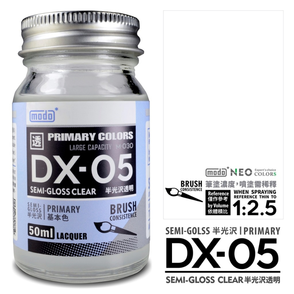 (Pandainn) 摩多 modo 模型漆 DX01 DX02 DX03 DX04 DX05 正黑 正白 亮光 消光-細節圖7
