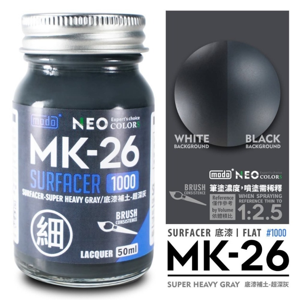 (Pandainn)摩多modo 液態補土 MK11 MK12 MK13 MK18 MK19 MK25 MK26 模型漆-細節圖9